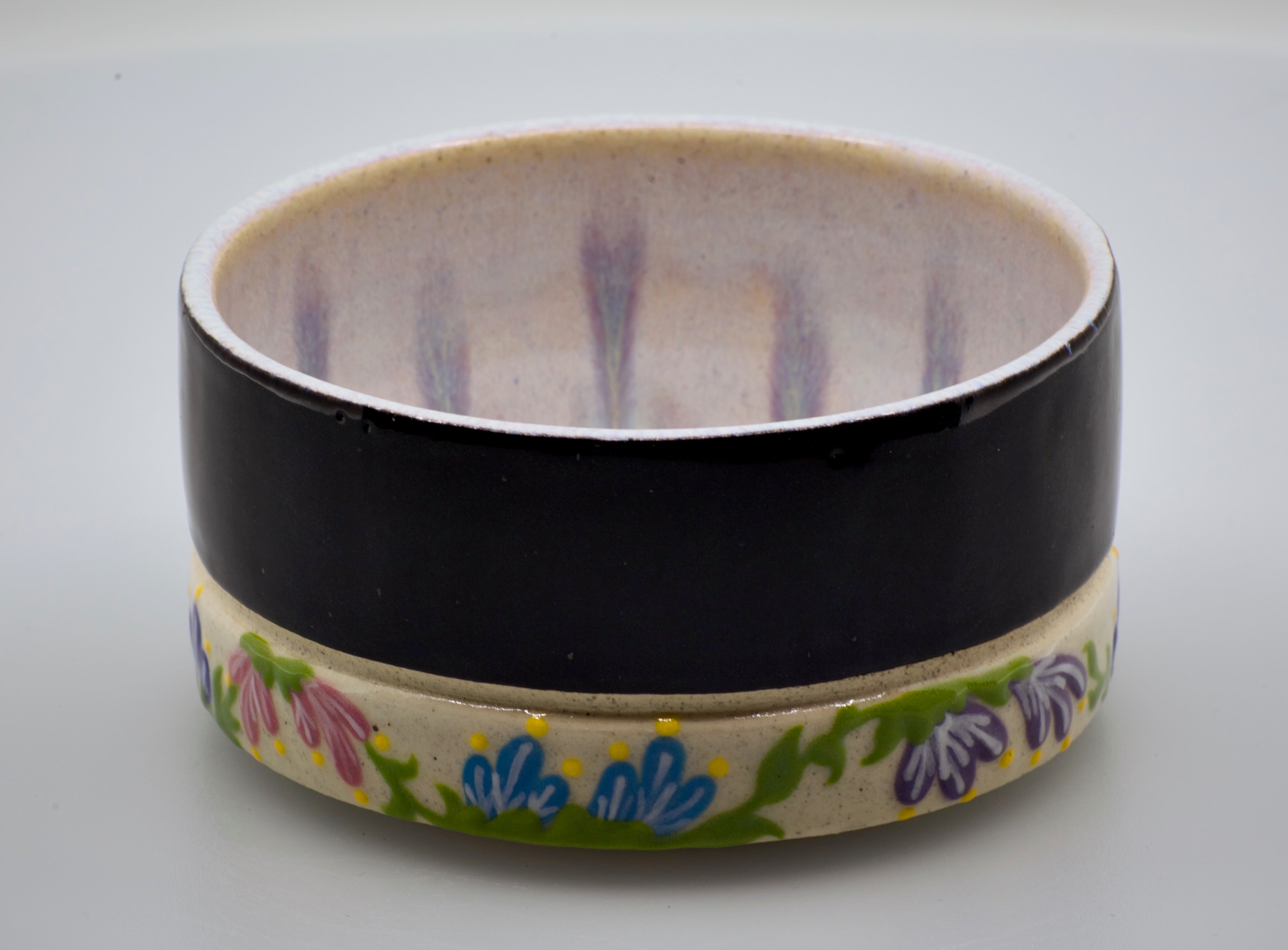 Spring Time: Wheel Thrown, Hand-Painted Ceramic Bowl