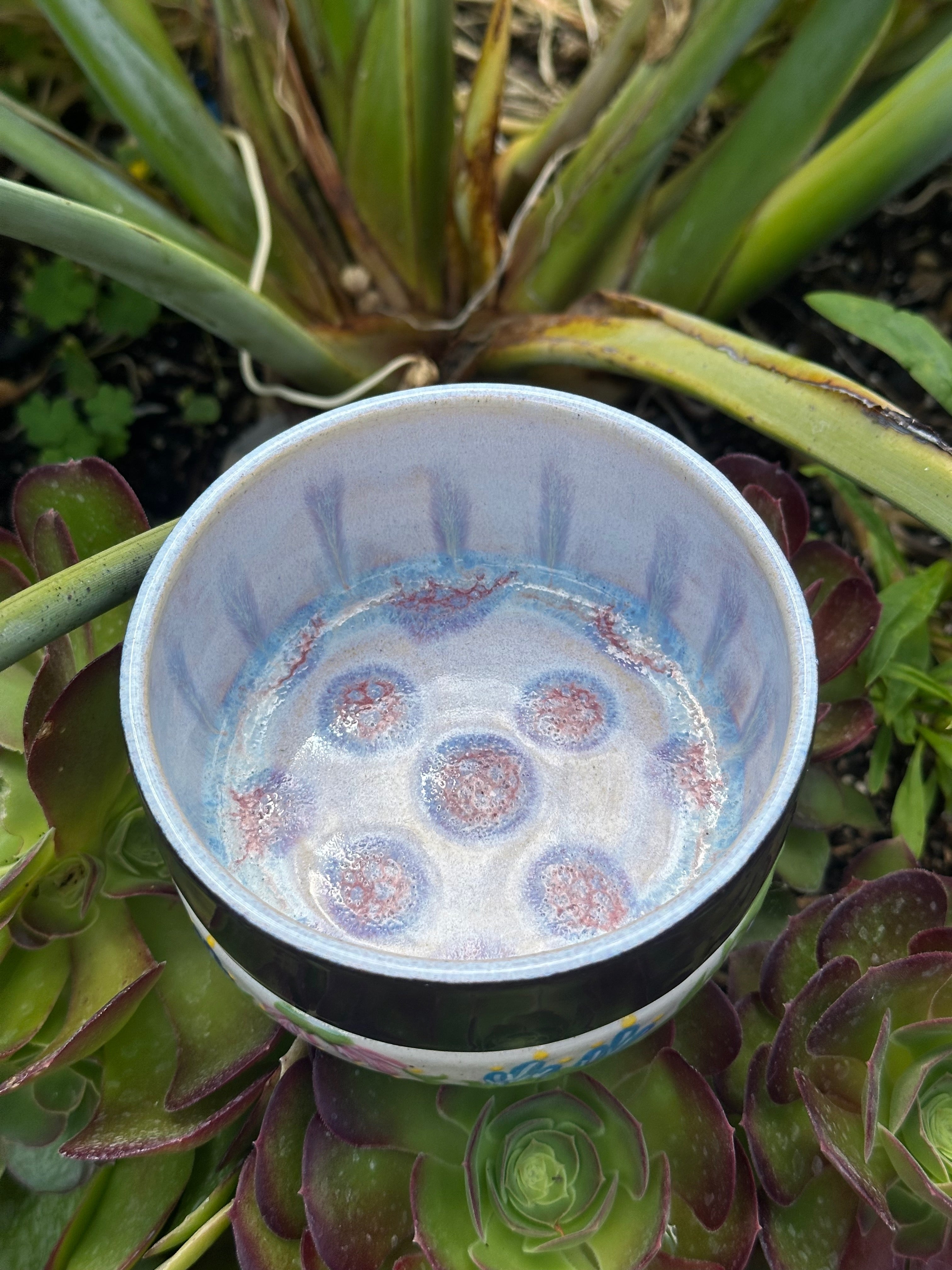 Spring Time: Wheel Thrown, Hand-Painted Ceramic Bowl