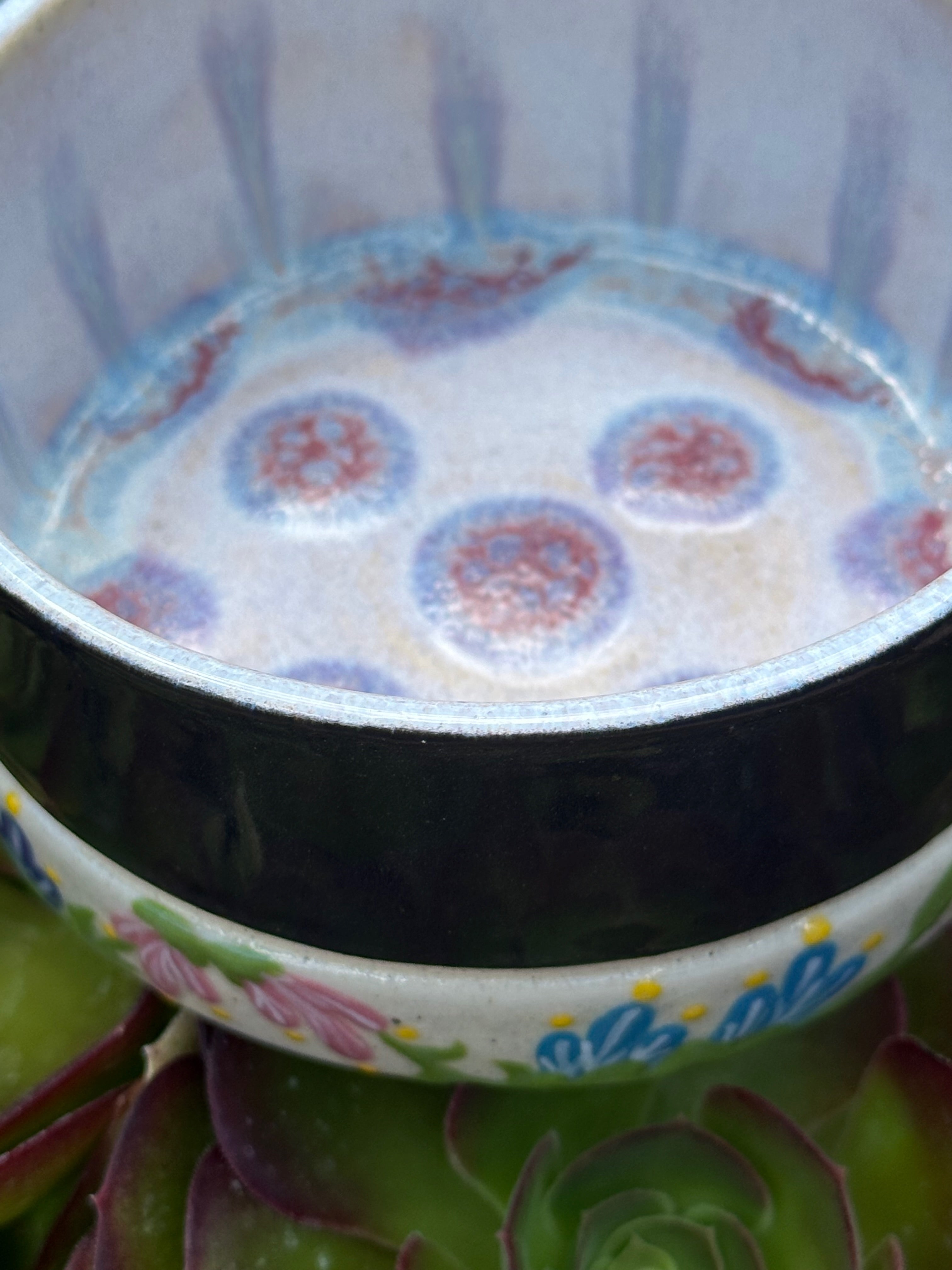 Spring Time: Wheel Thrown, Hand-Painted Ceramic Bowl