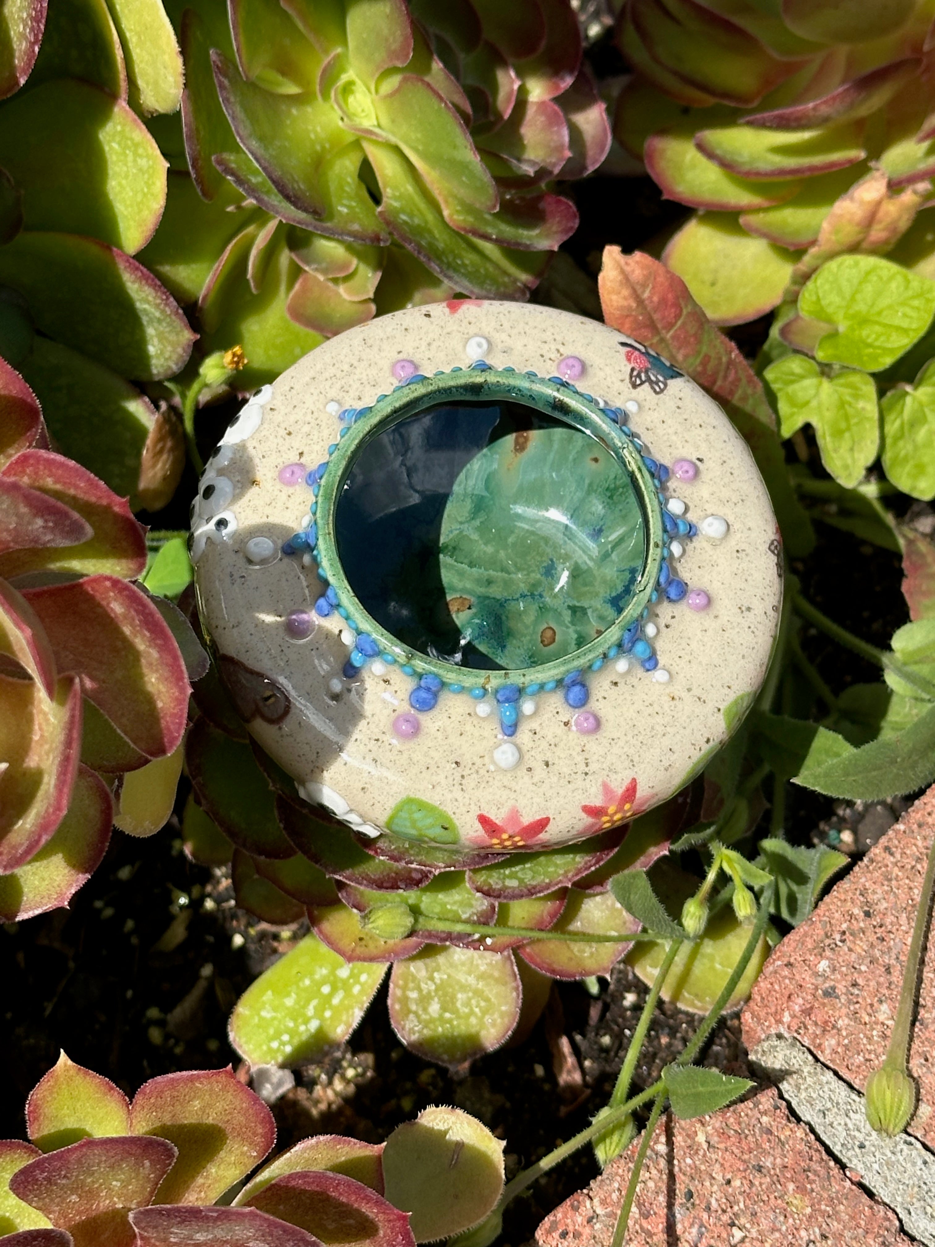 Frog(spawn): Wheel Thrown, Hand-Painted Ceramic Bowl