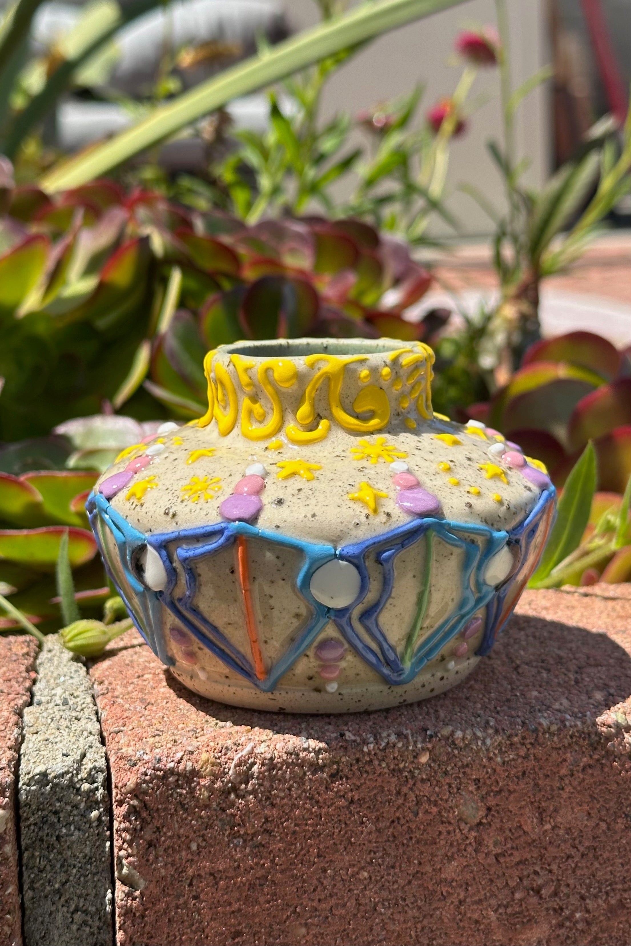 Phases: Wheel Thrown, Hand-Painted Ceramic Bowl