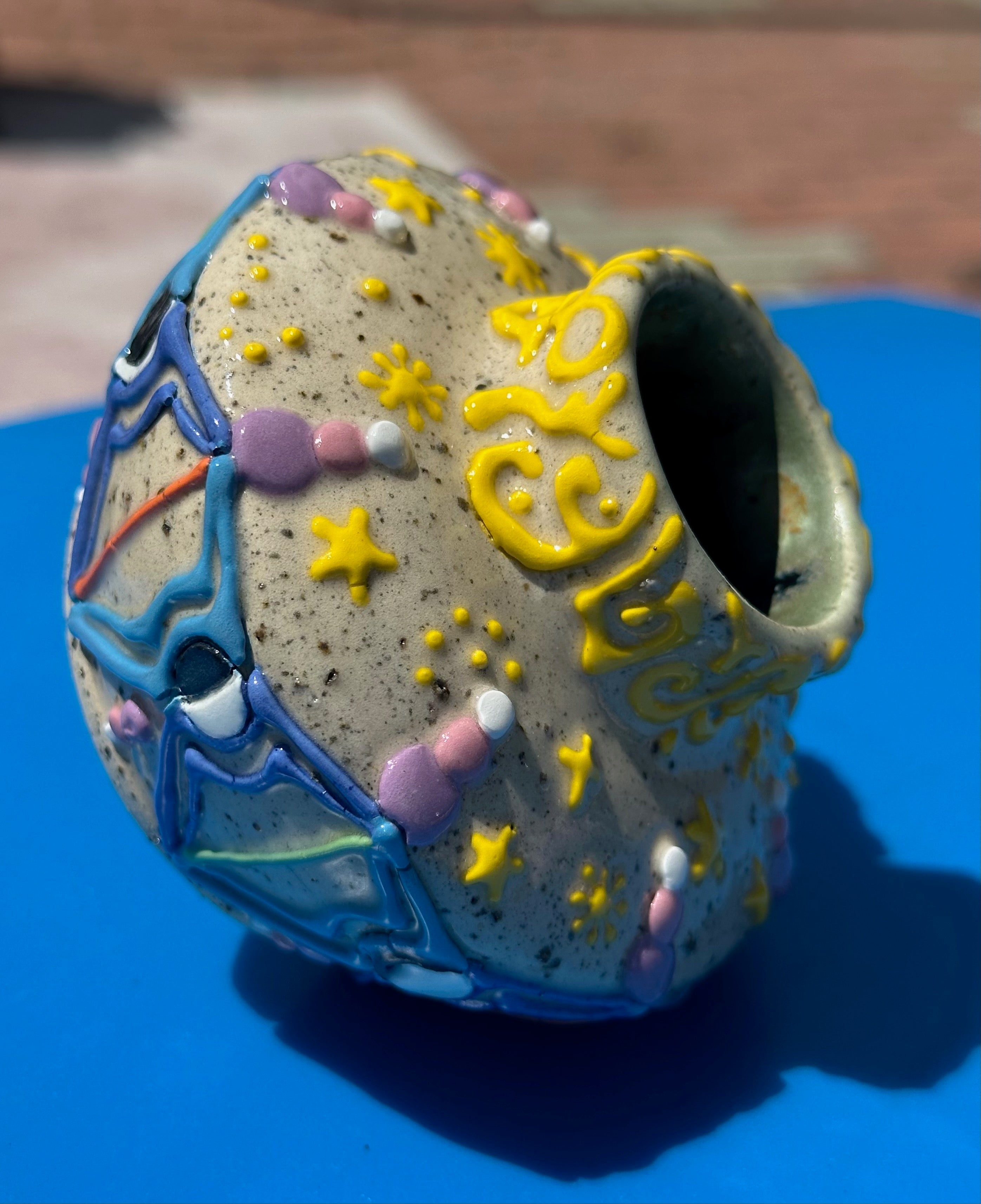 Phases: Wheel Thrown, Hand-Painted Ceramic Bowl