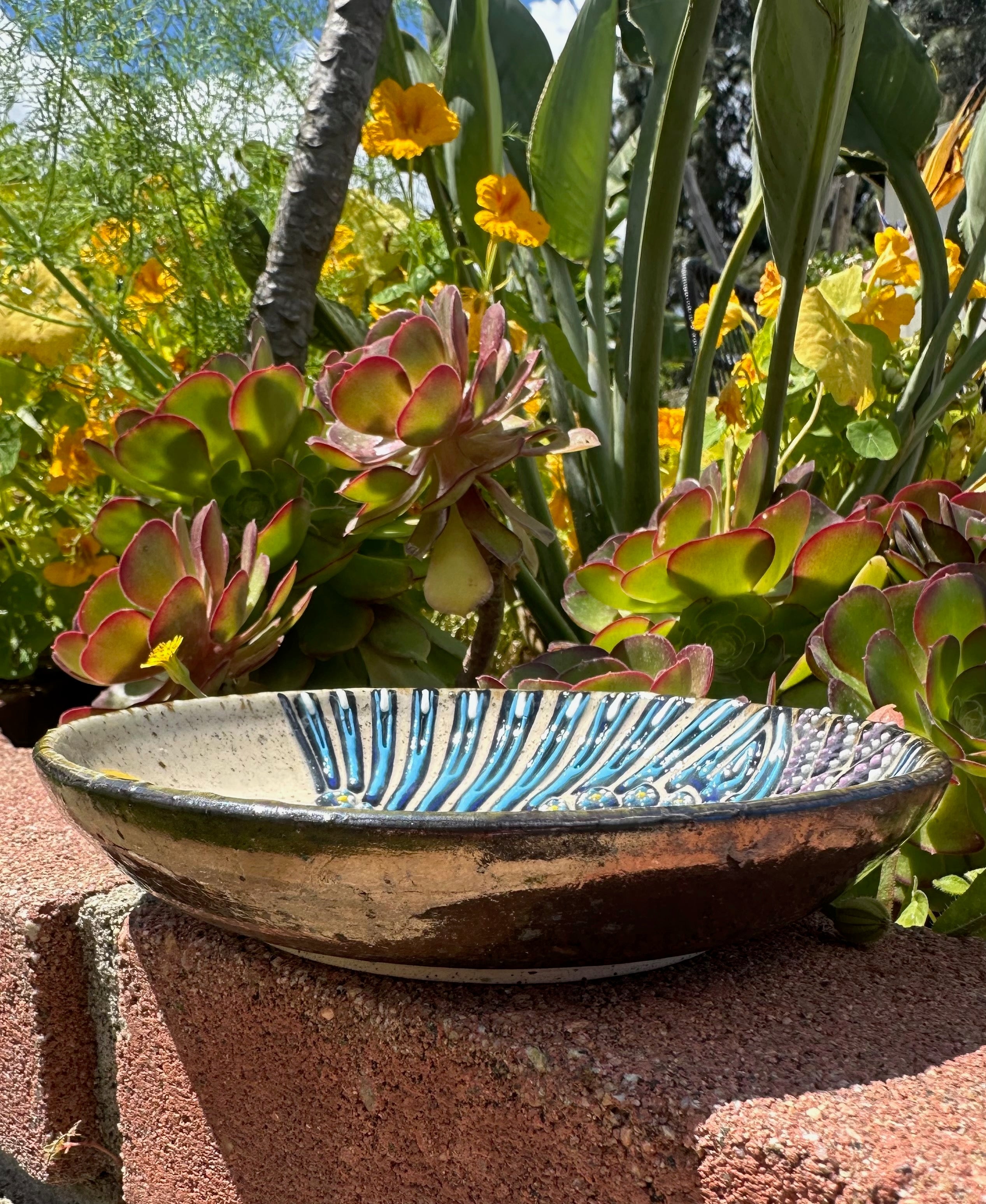 Raven: Wheel Thrown, Hand-Painted Ceramic Bowl
