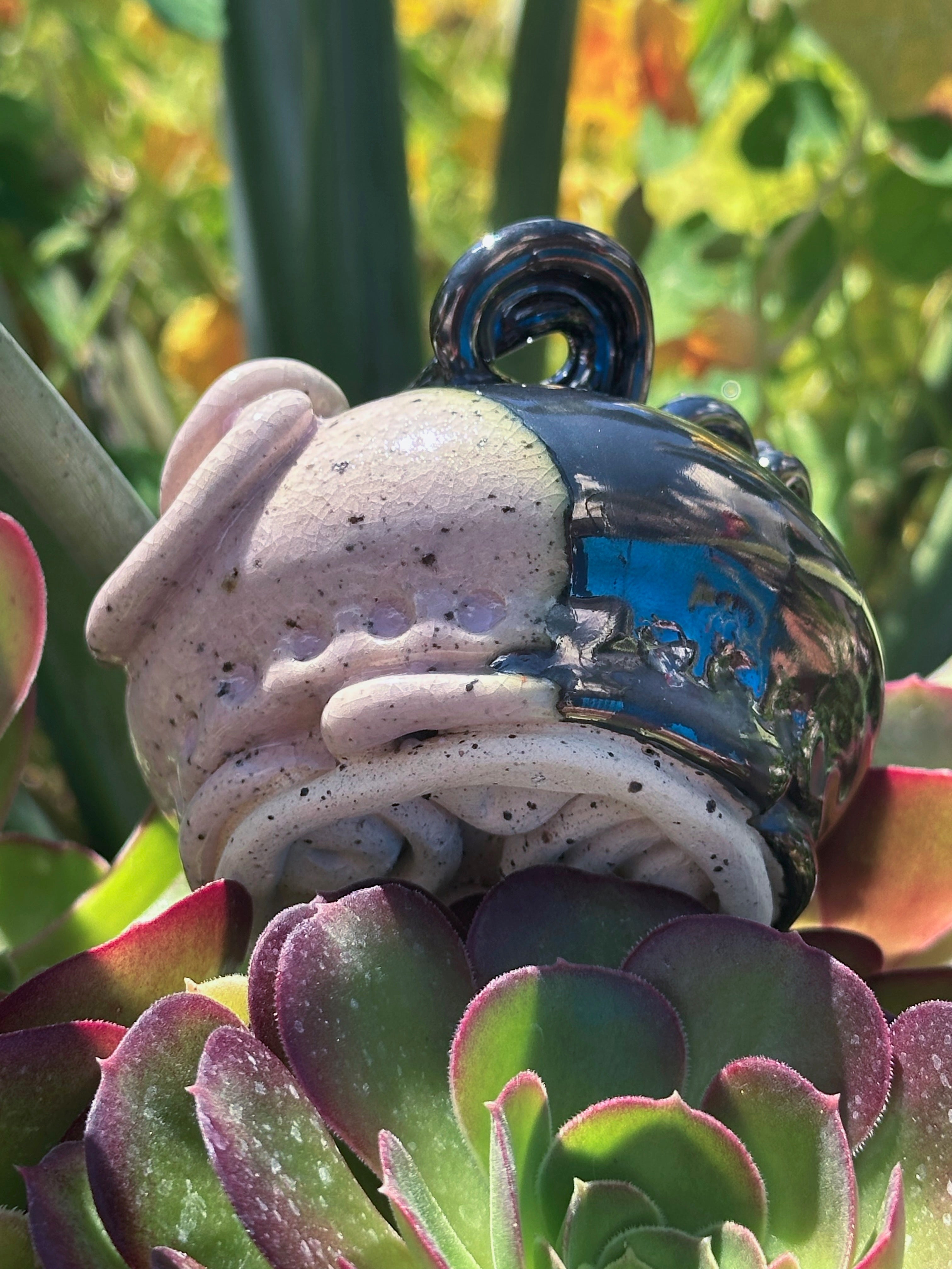 Come into the Light: Wheel Thrown, Hand-Painted Ceramic Bowl