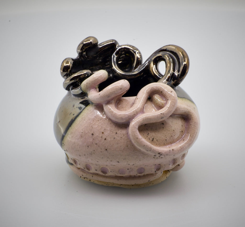 Come into the Light: Wheel Thrown, Hand-Painted Ceramic Bowl