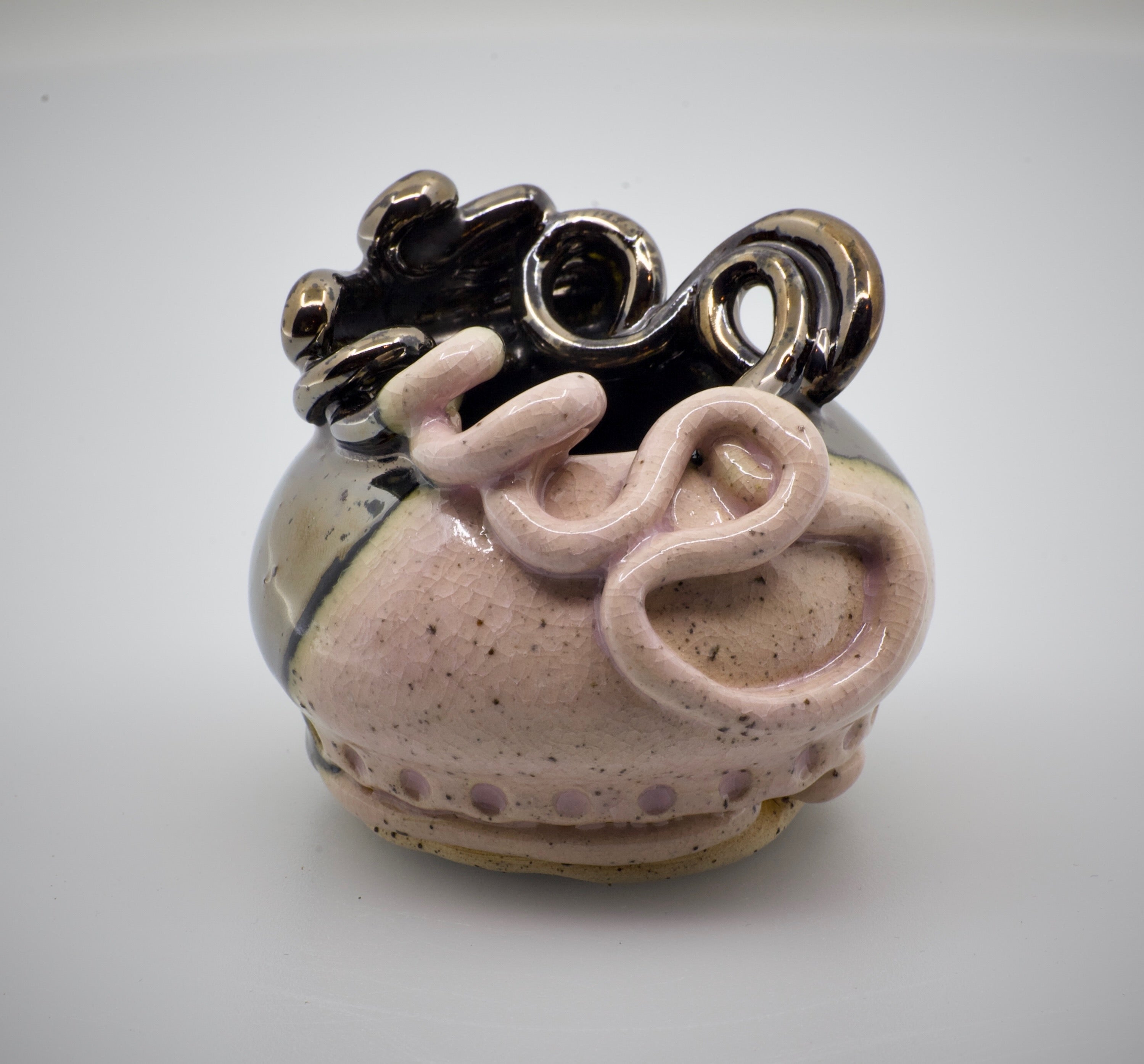 Come into the Light: Wheel Thrown, Hand-Painted Ceramic Bowl