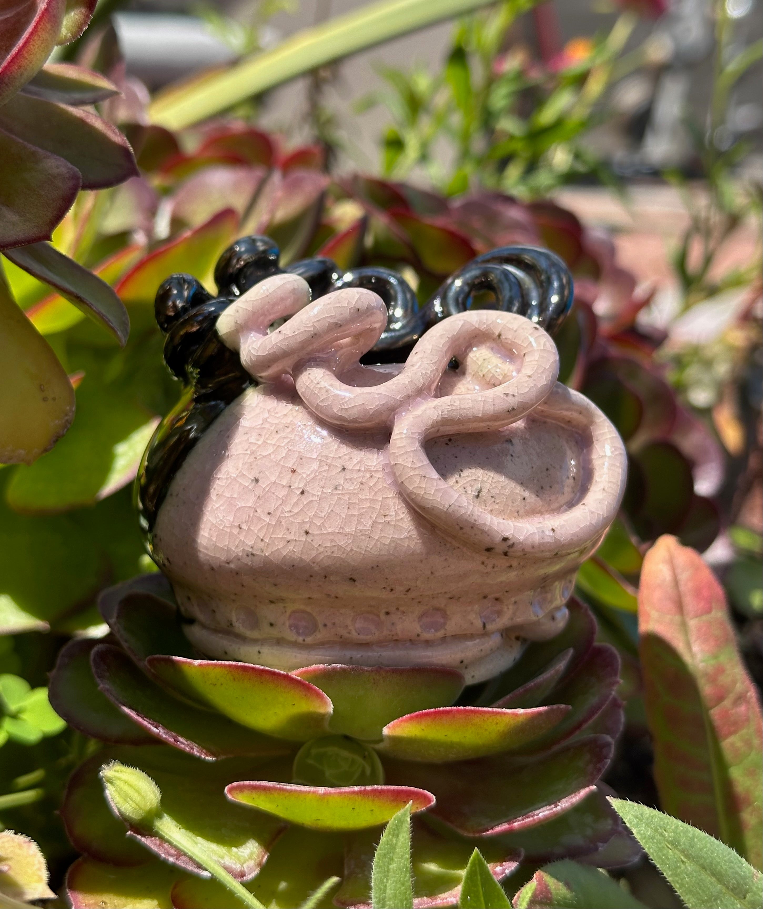 Come into the Light: Wheel Thrown, Hand-Painted Ceramic Bowl