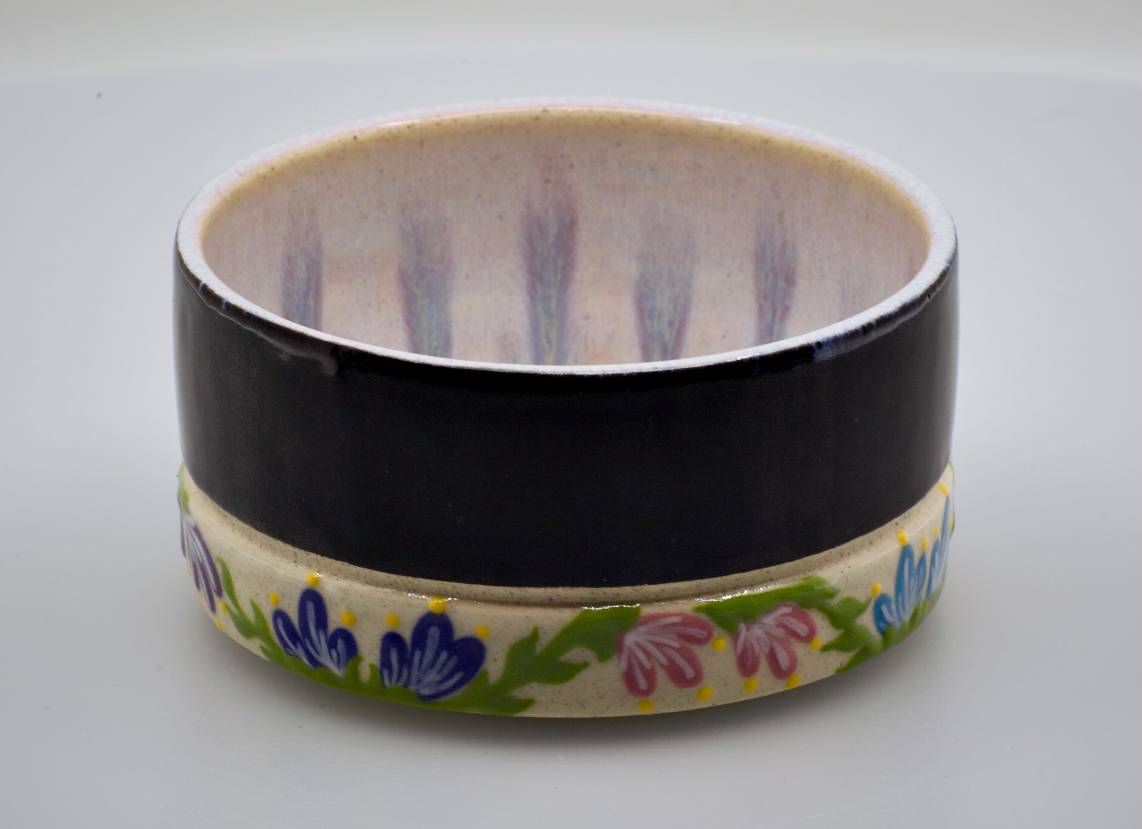 Spring Time: Wheel Thrown, Hand-Painted Ceramic Bowl