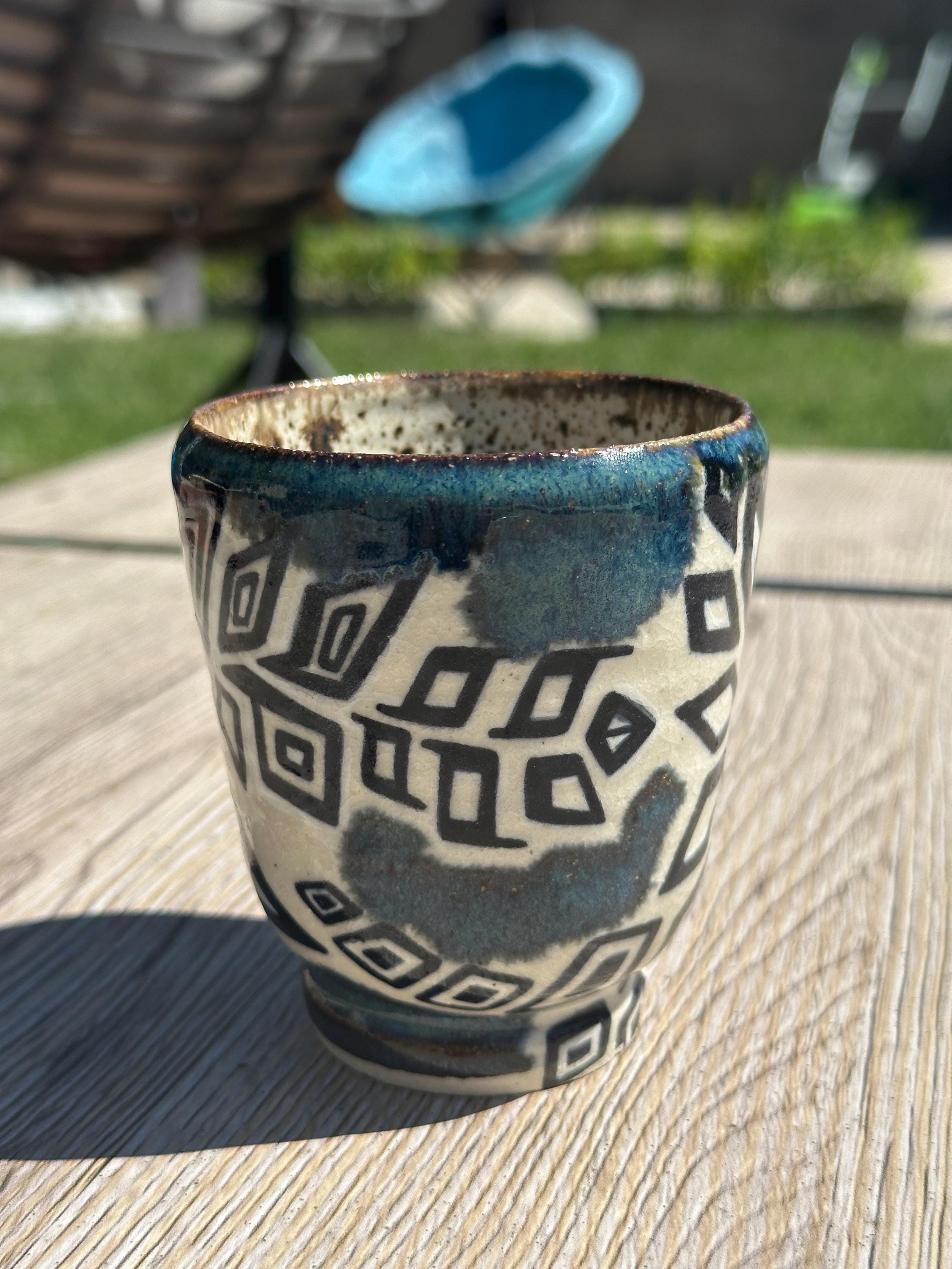 Diamonds In The Sky- Wheelthrown Ceramic Bow