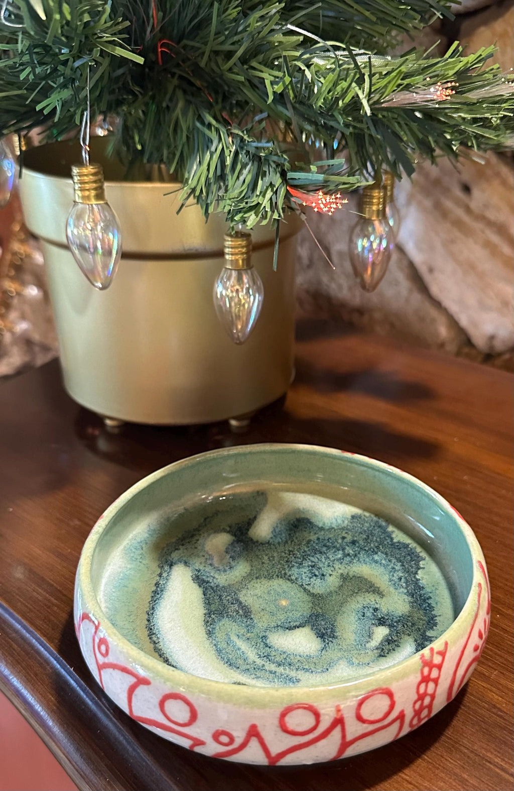 Perfect Paisley: Wheel Thrown, Hand-Painted Ceramic Bowl