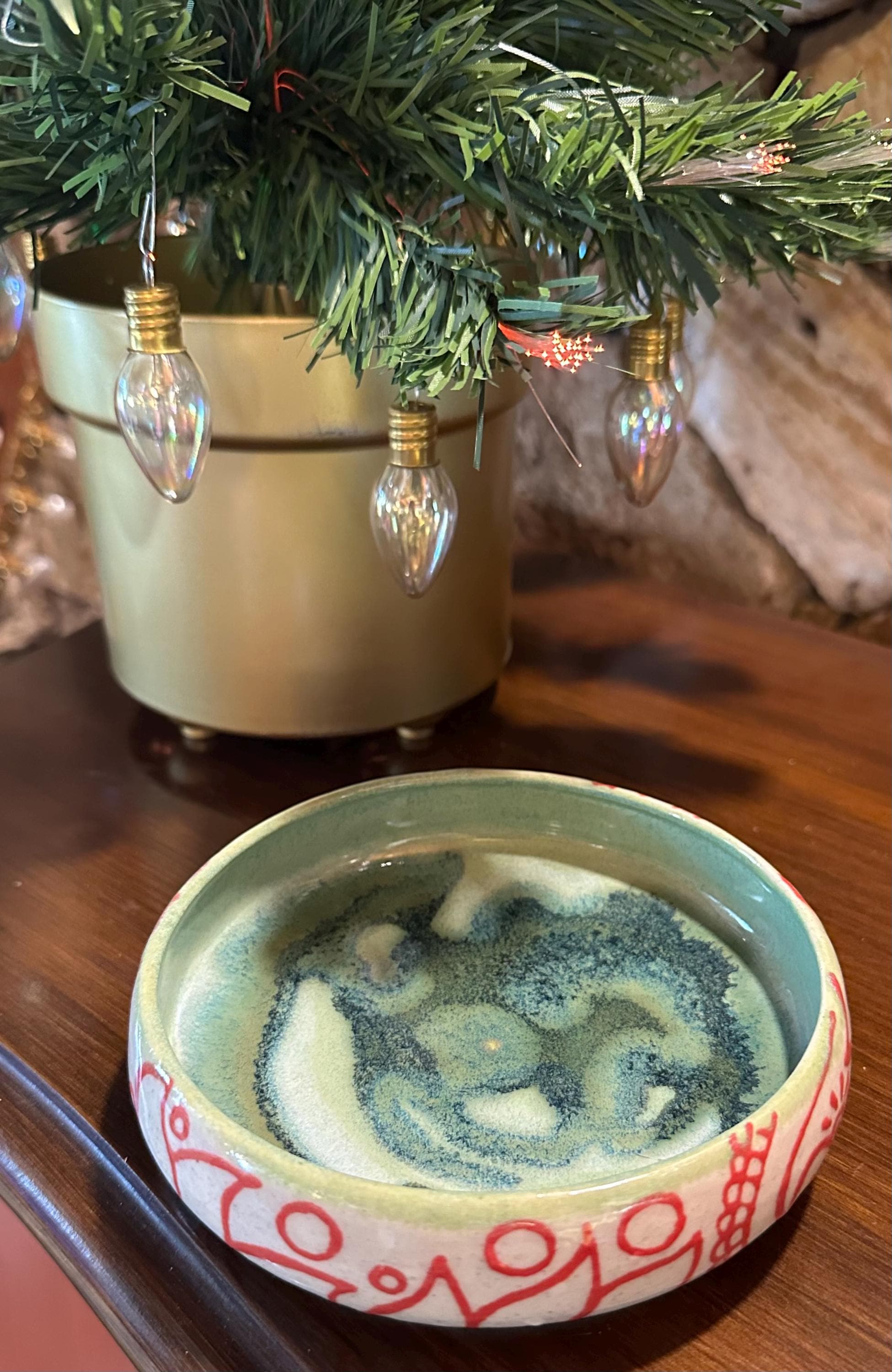 Perfect Paisley: Wheel Thrown, Hand-Painted Ceramic Bowl