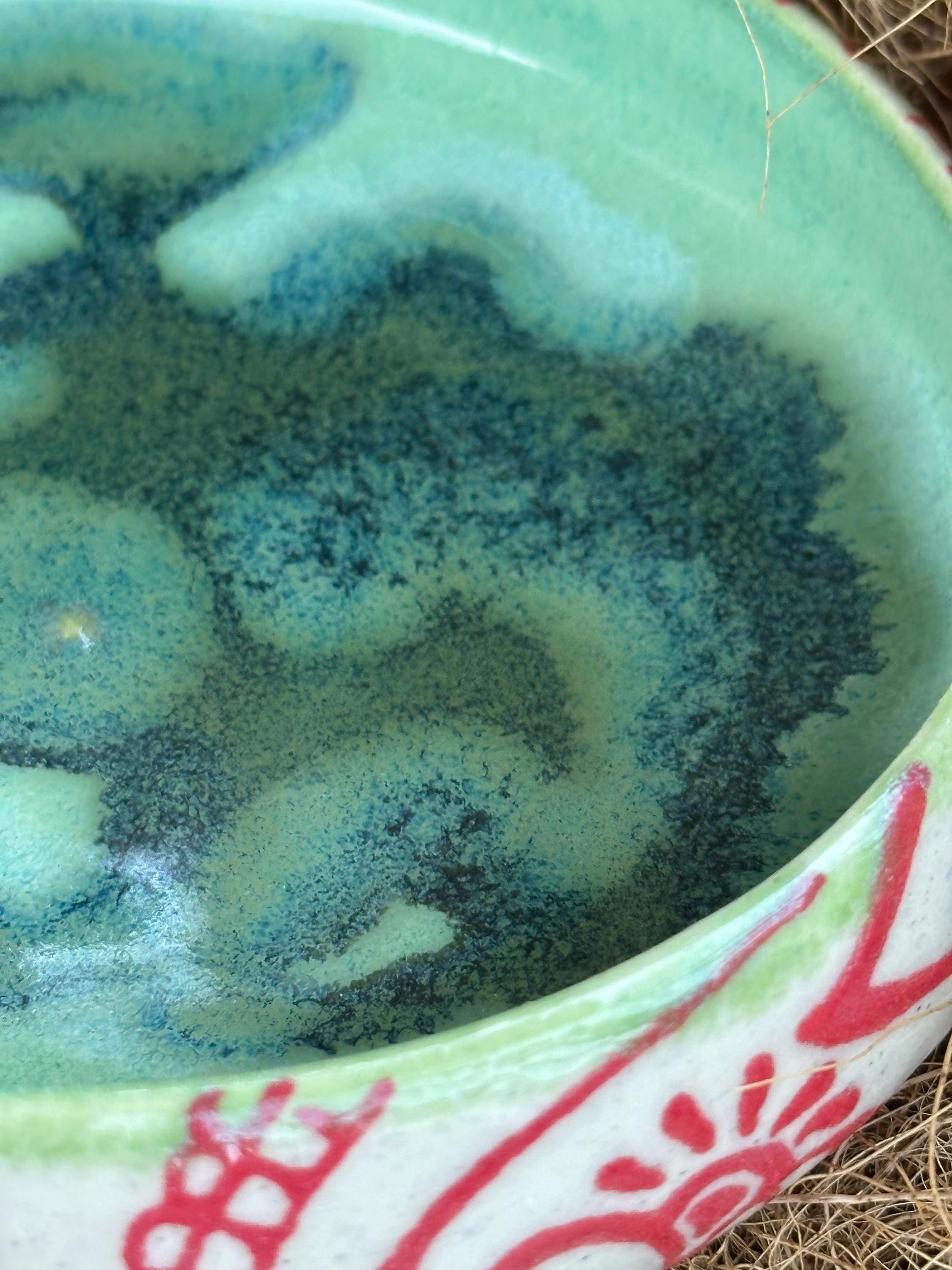 Perfect Paisley: Wheel Thrown, Hand-Painted Ceramic Bowl