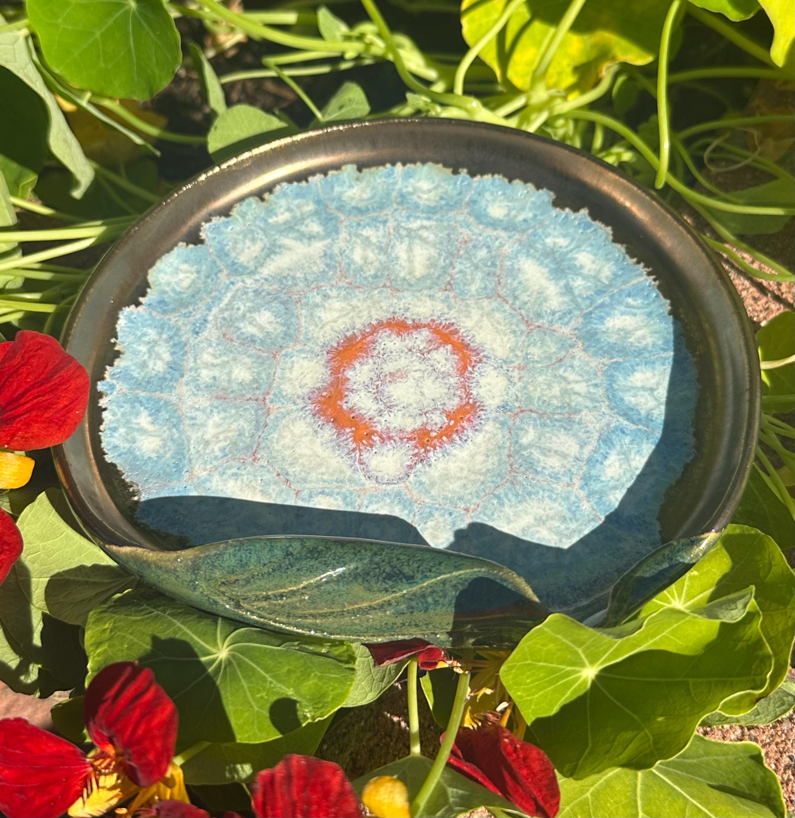 Leafy: Wheel Thrown, Hand-Painted Ceramic Bowl