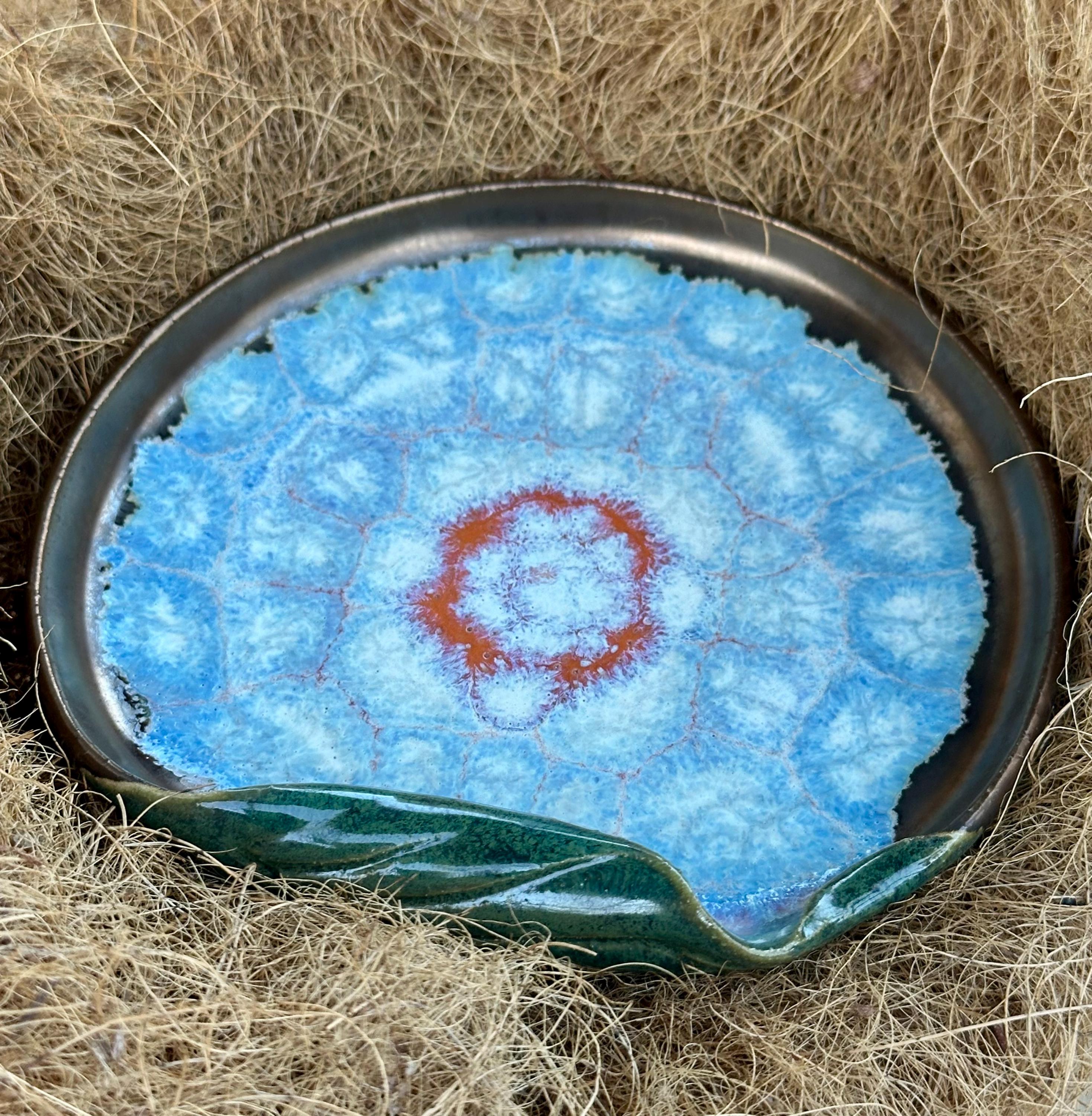 Leafy: Wheel Thrown, Hand-Painted Ceramic Bowl