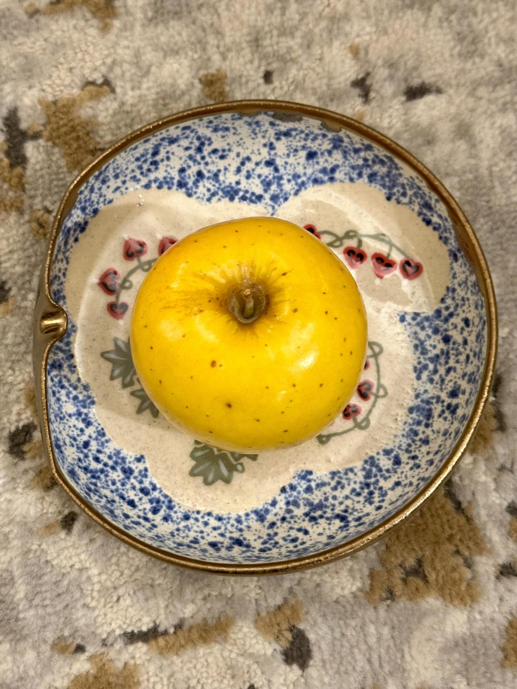 Bleeding Hearts: Wheel Thrown, Hand-Painted Ceramic Bowl