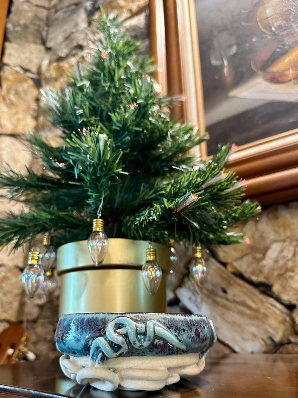 The Reflecting Pool: Wheel Thrown, Hand-Painted Ceramic Bowl