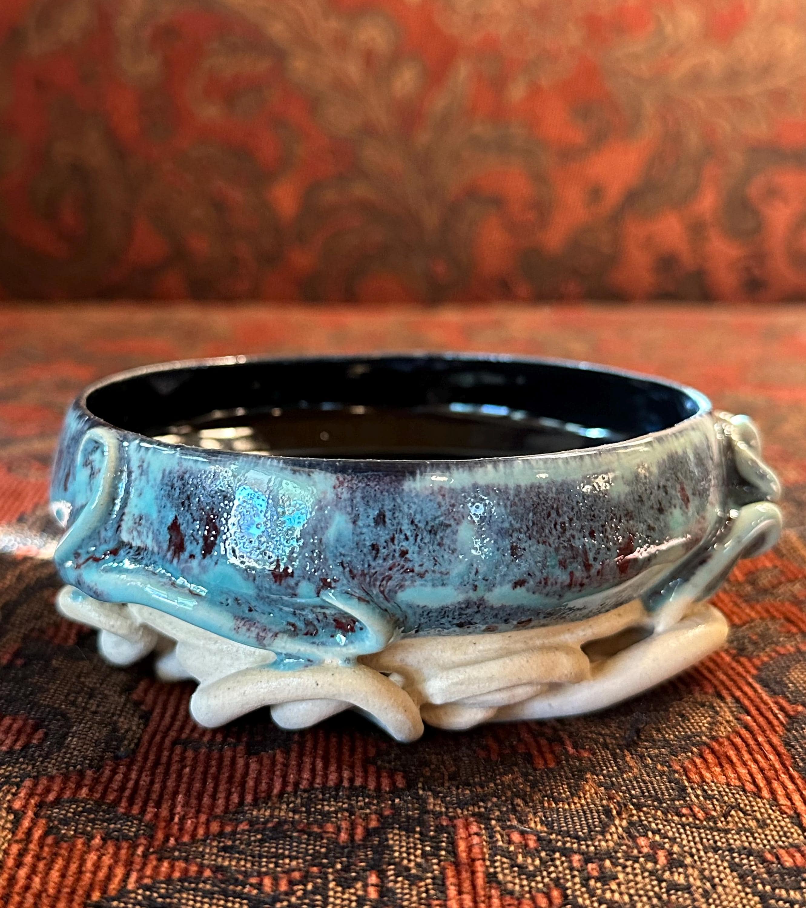 The Reflecting Pool: Wheel Thrown, Hand-Painted Ceramic Bowl