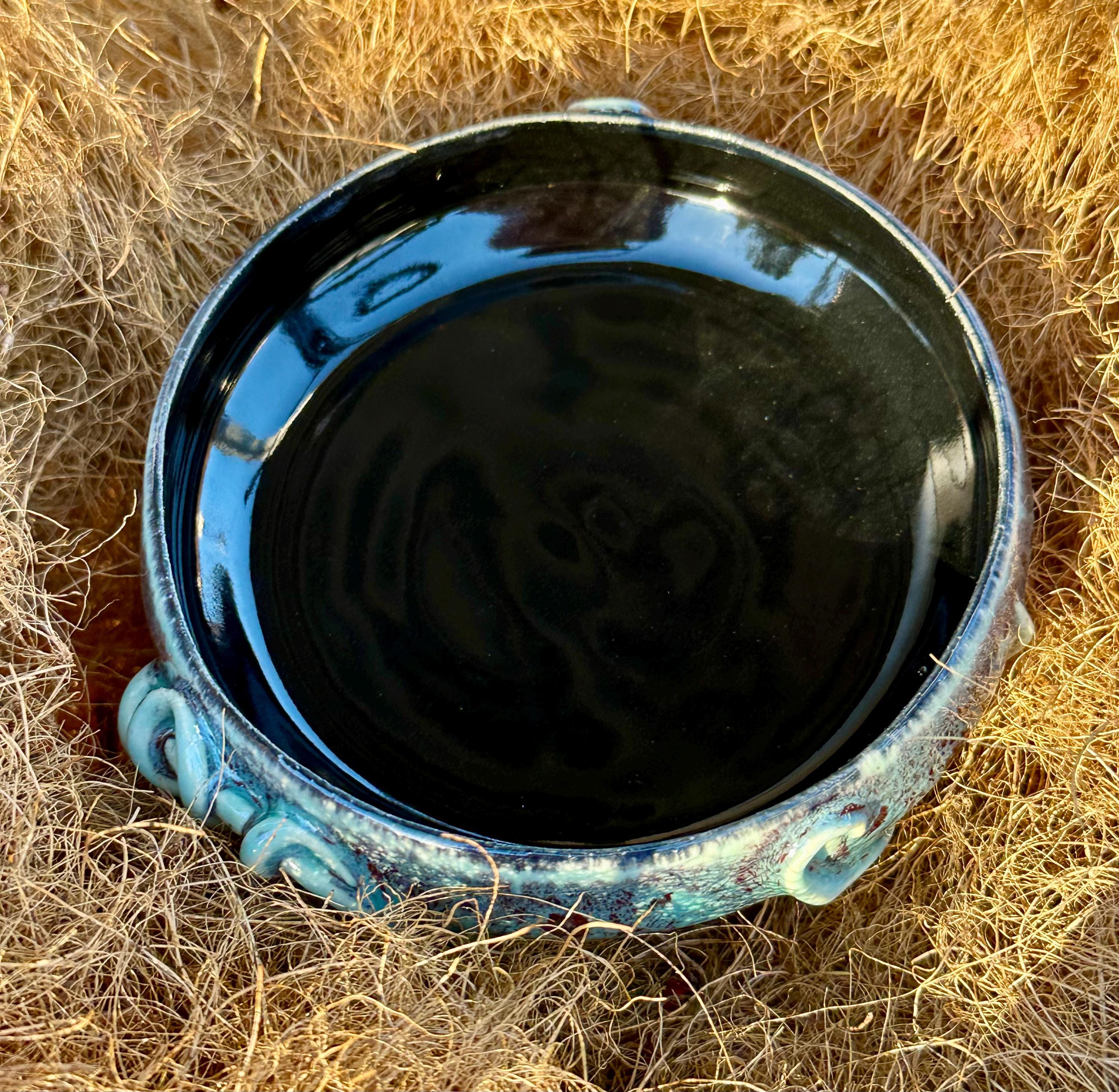The Reflecting Pool: Wheel Thrown, Hand-Painted Ceramic Bowl