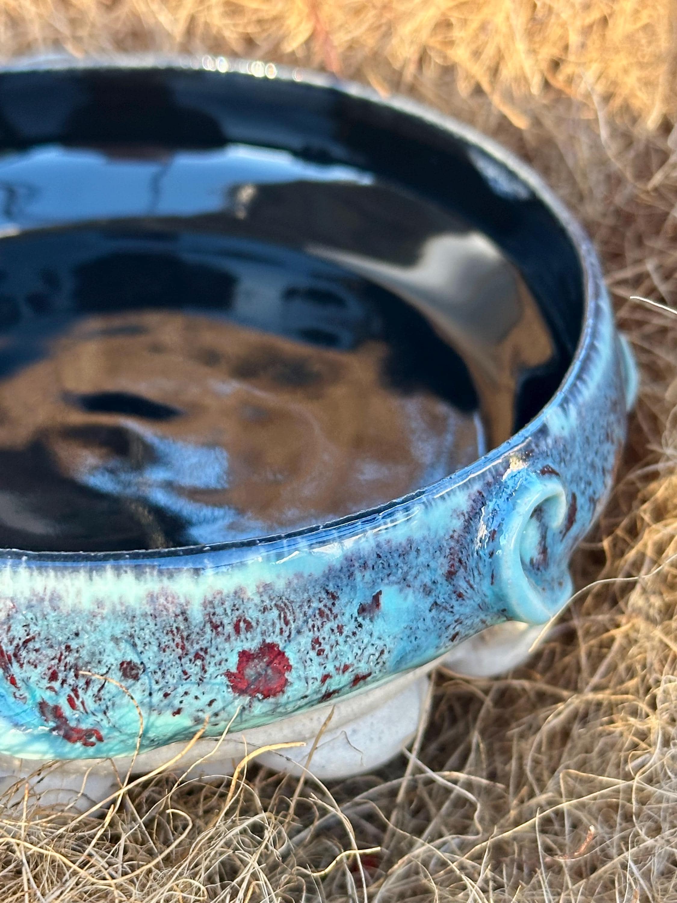 The Reflecting Pool: Wheel Thrown, Hand-Painted Ceramic Bowl