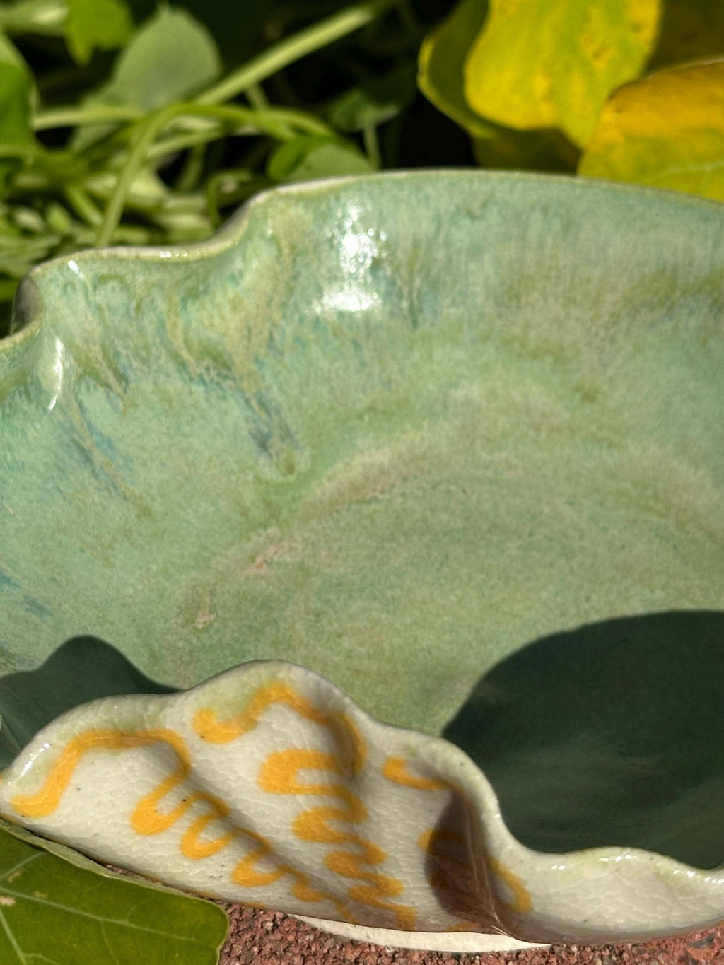 Overwhelmingly Yellow: Wheel Thrown, Hand-Painted Ceramic Bowl