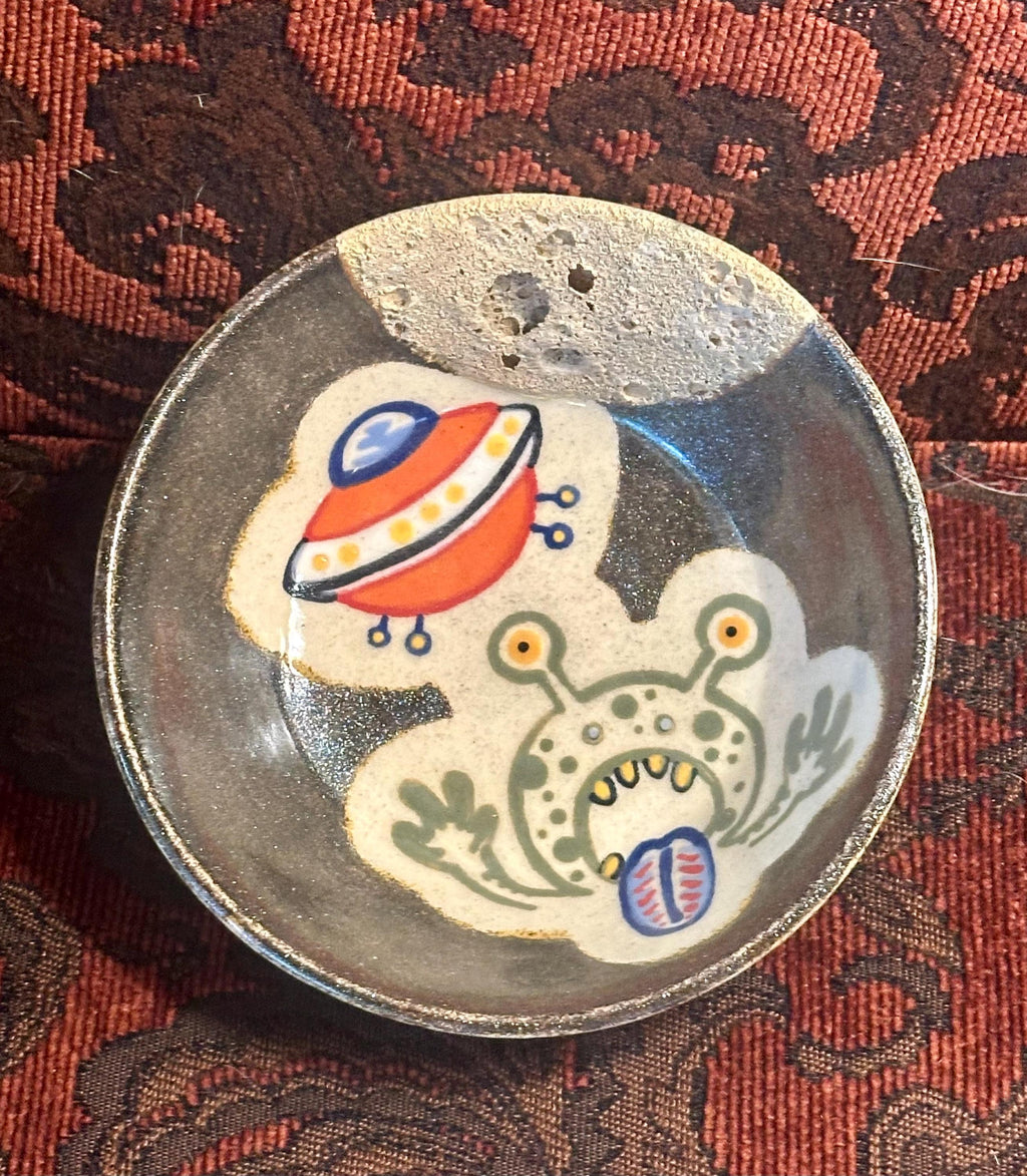 Invasion!- multimedia ceramic art piece