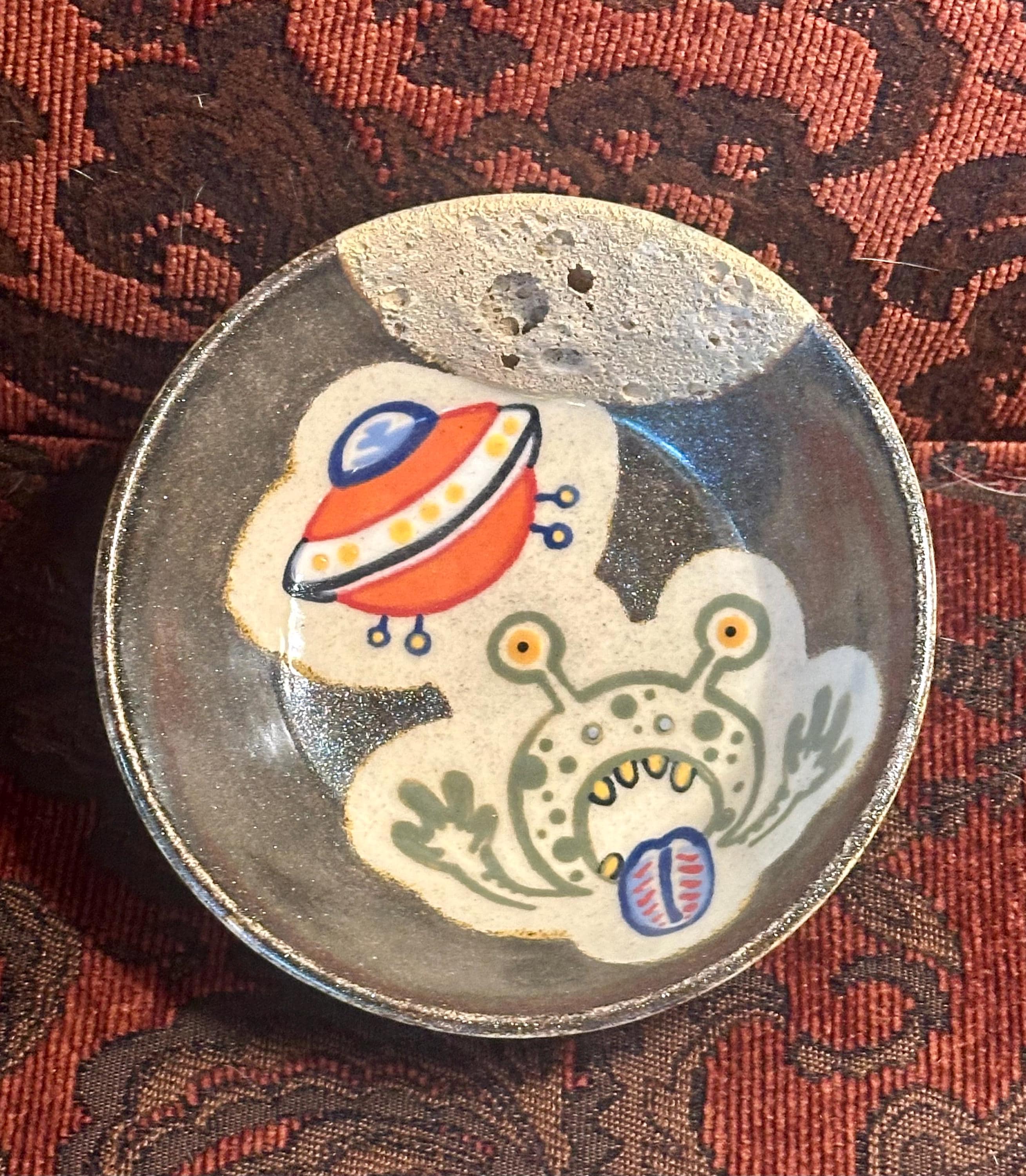 Invasion!- multimedia ceramic art piece