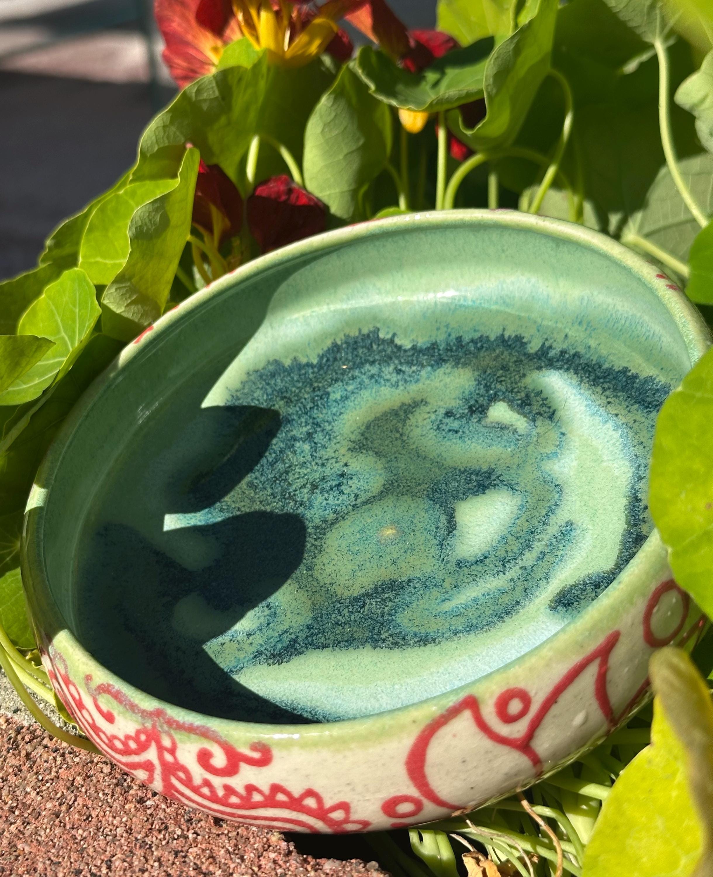 Perfect Paisley: Wheel Thrown, Hand-Painted Ceramic Bowl