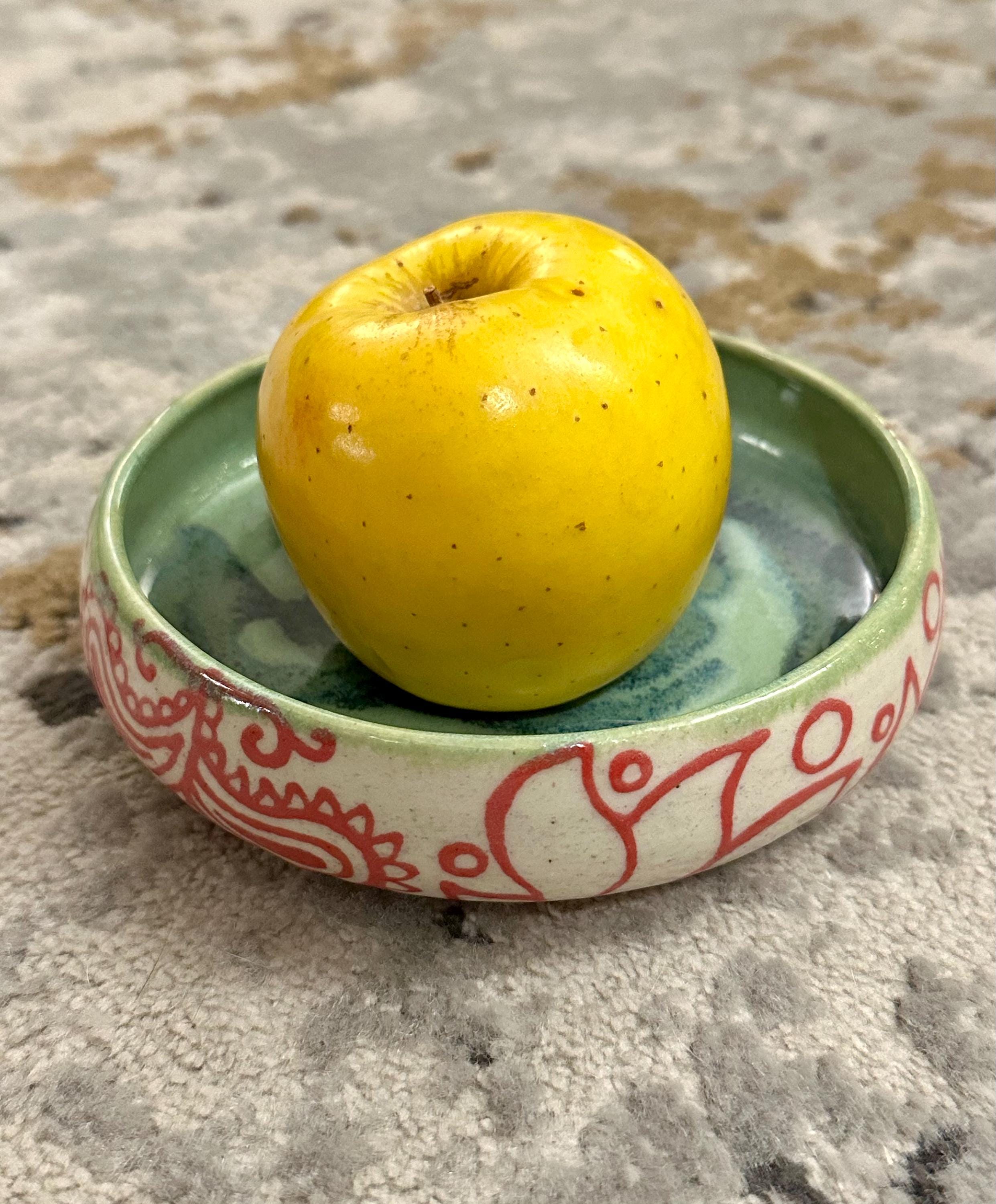 Perfect Paisley: Wheel Thrown, Hand-Painted Ceramic Bowl