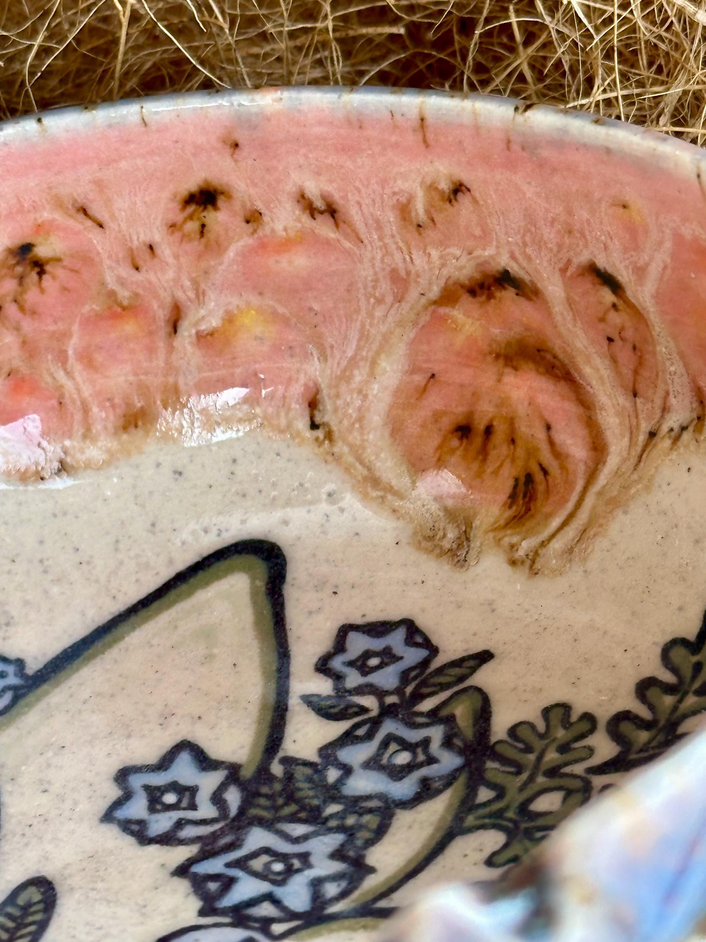 Lily of the Valley: Wheel Thrown, Hand-Painted Ceramic Bowl