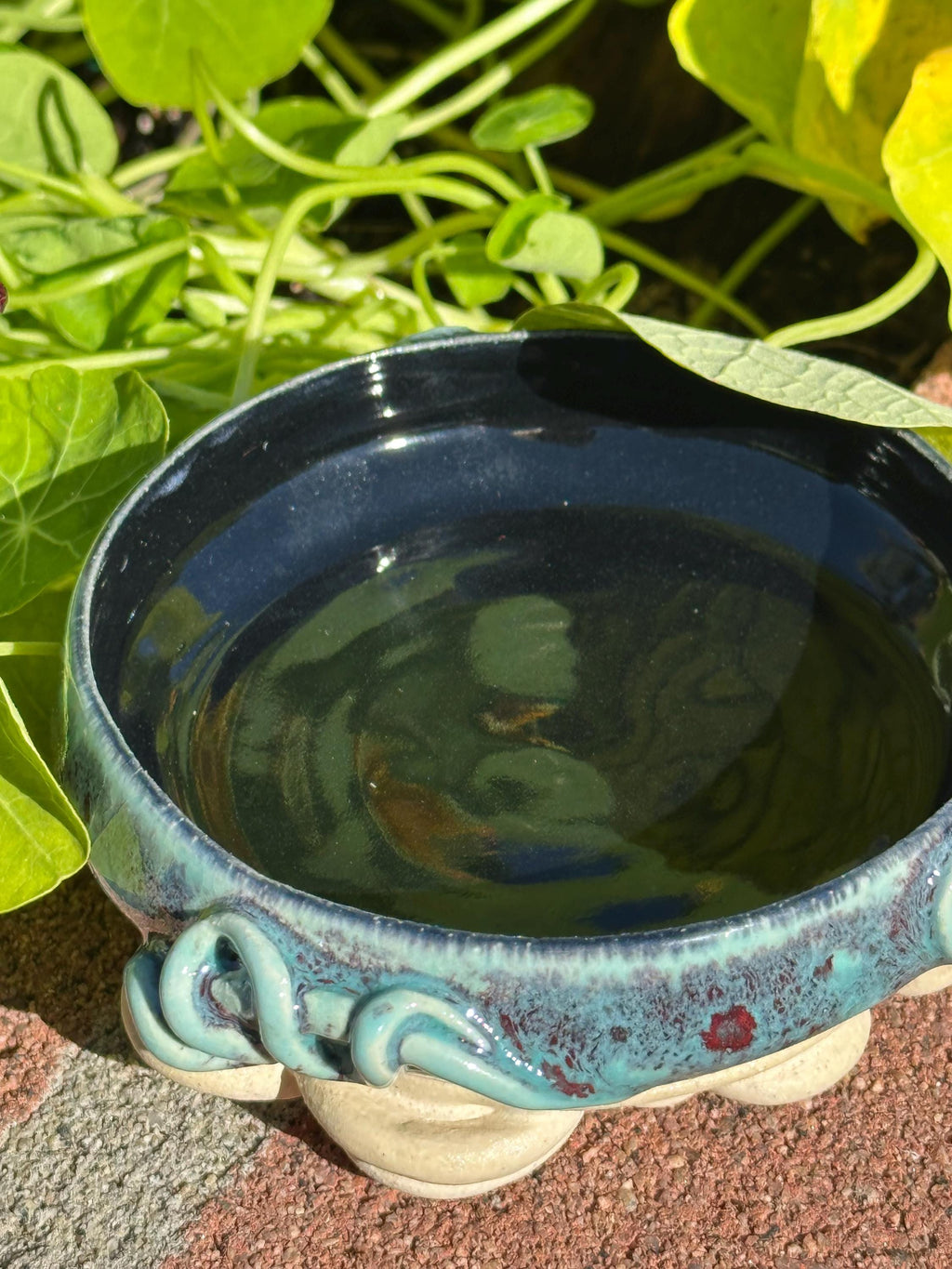 The Reflecting Pool: Wheel Thrown, Hand-Painted Ceramic Bowl
