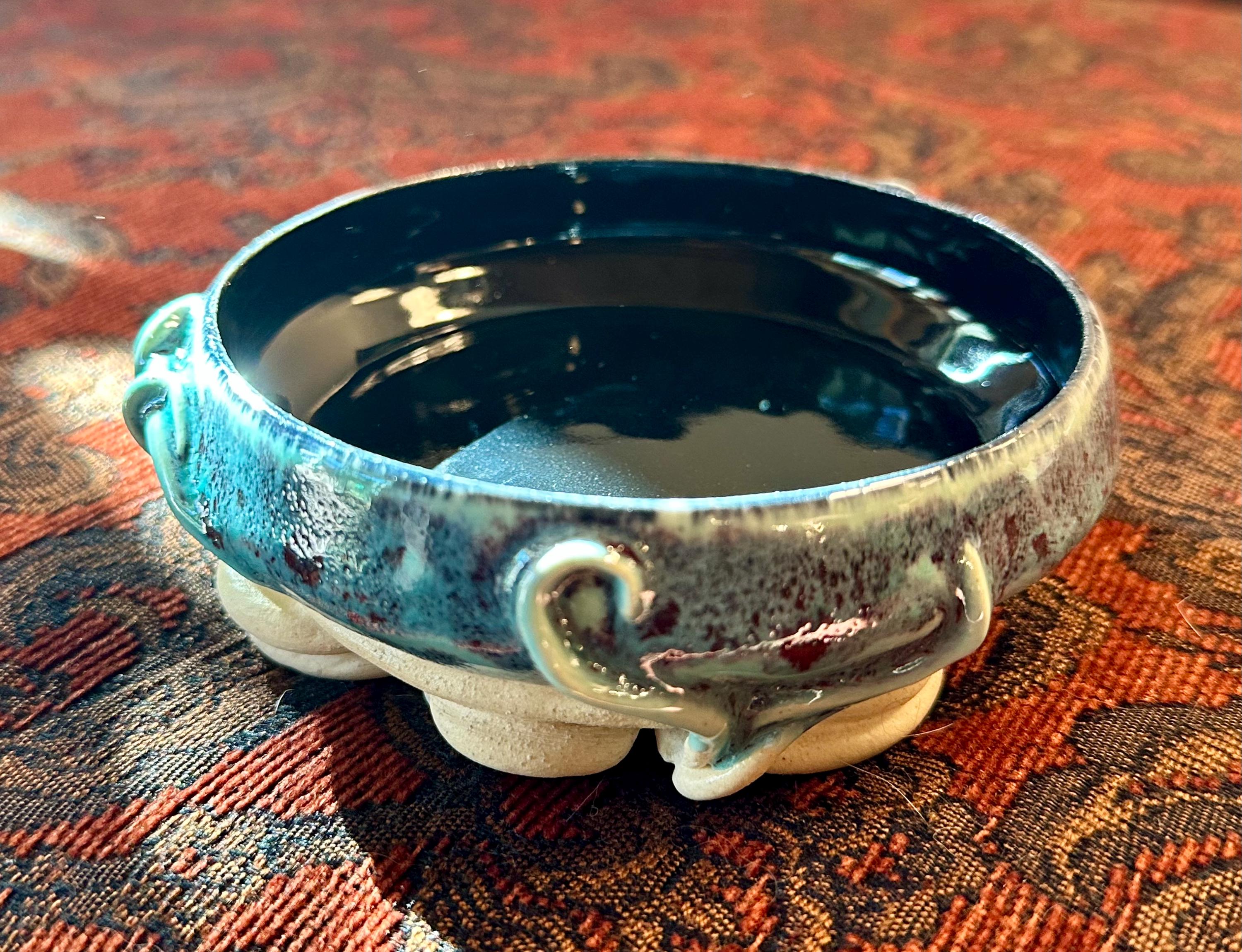 The Reflecting Pool: Wheel Thrown, Hand-Painted Ceramic Bowl