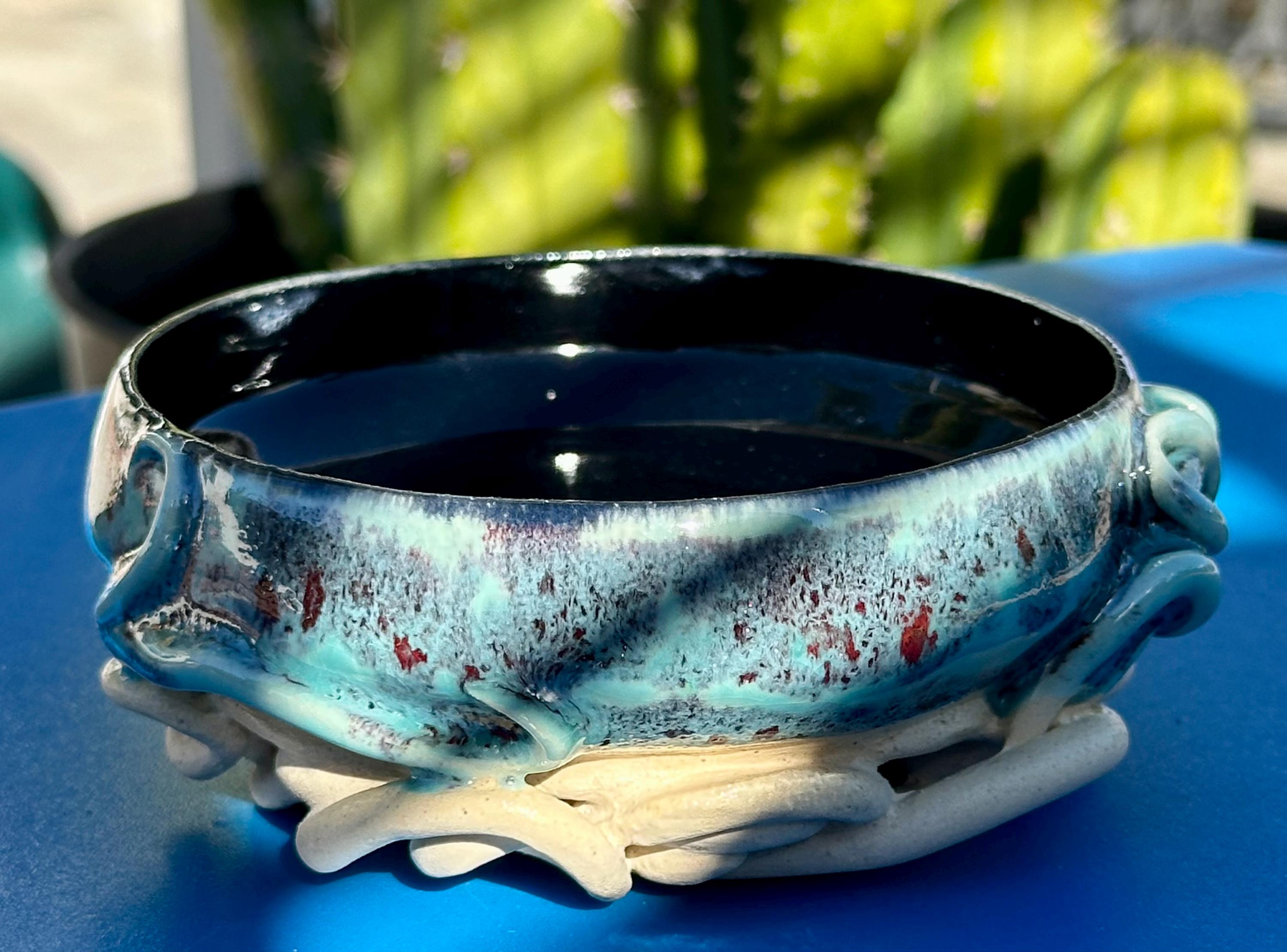 The Reflecting Pool: Wheel Thrown, Hand-Painted Ceramic Bowl