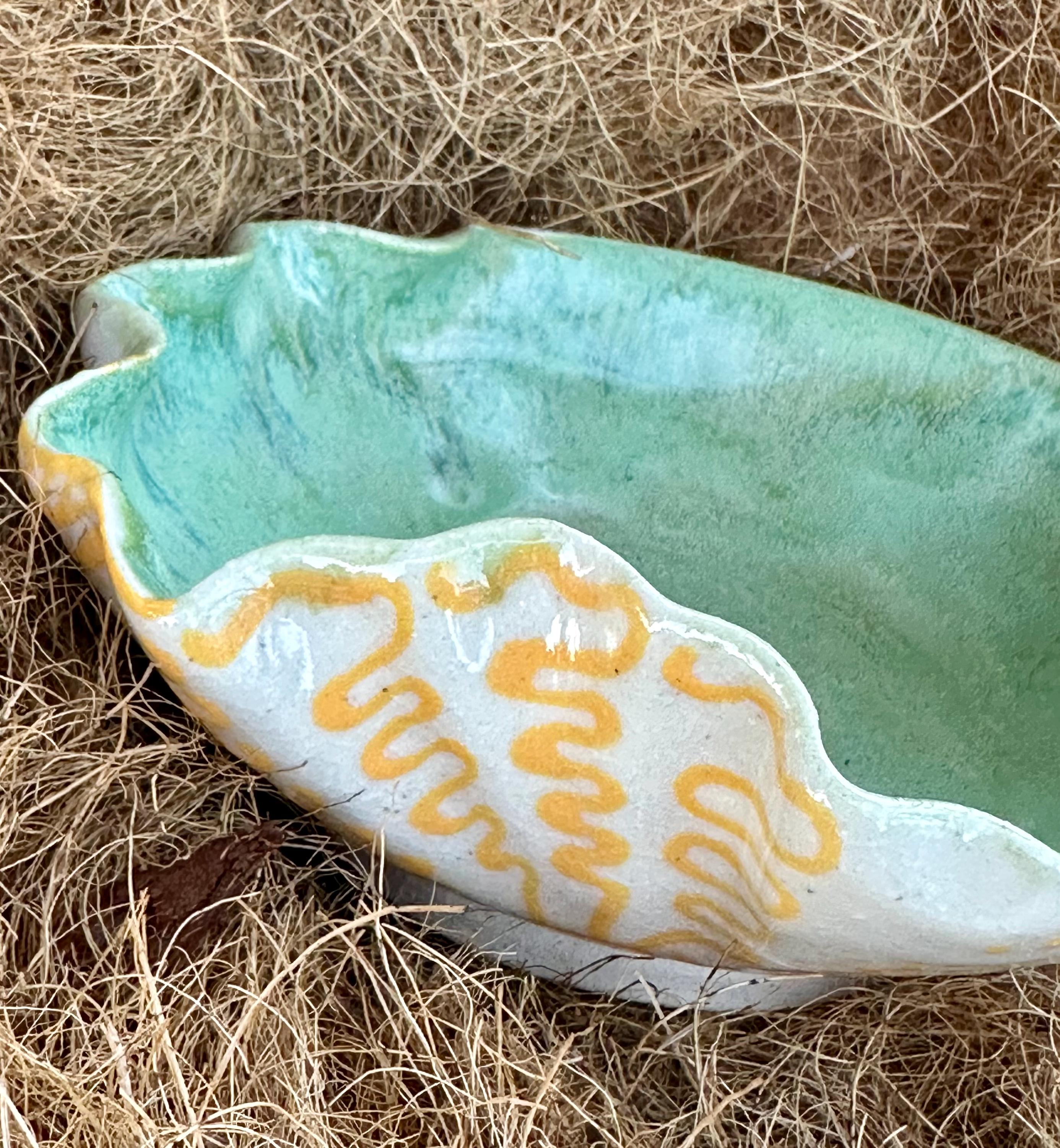 Overwhelmingly Yellow: Wheel Thrown, Hand-Painted Ceramic Bowl