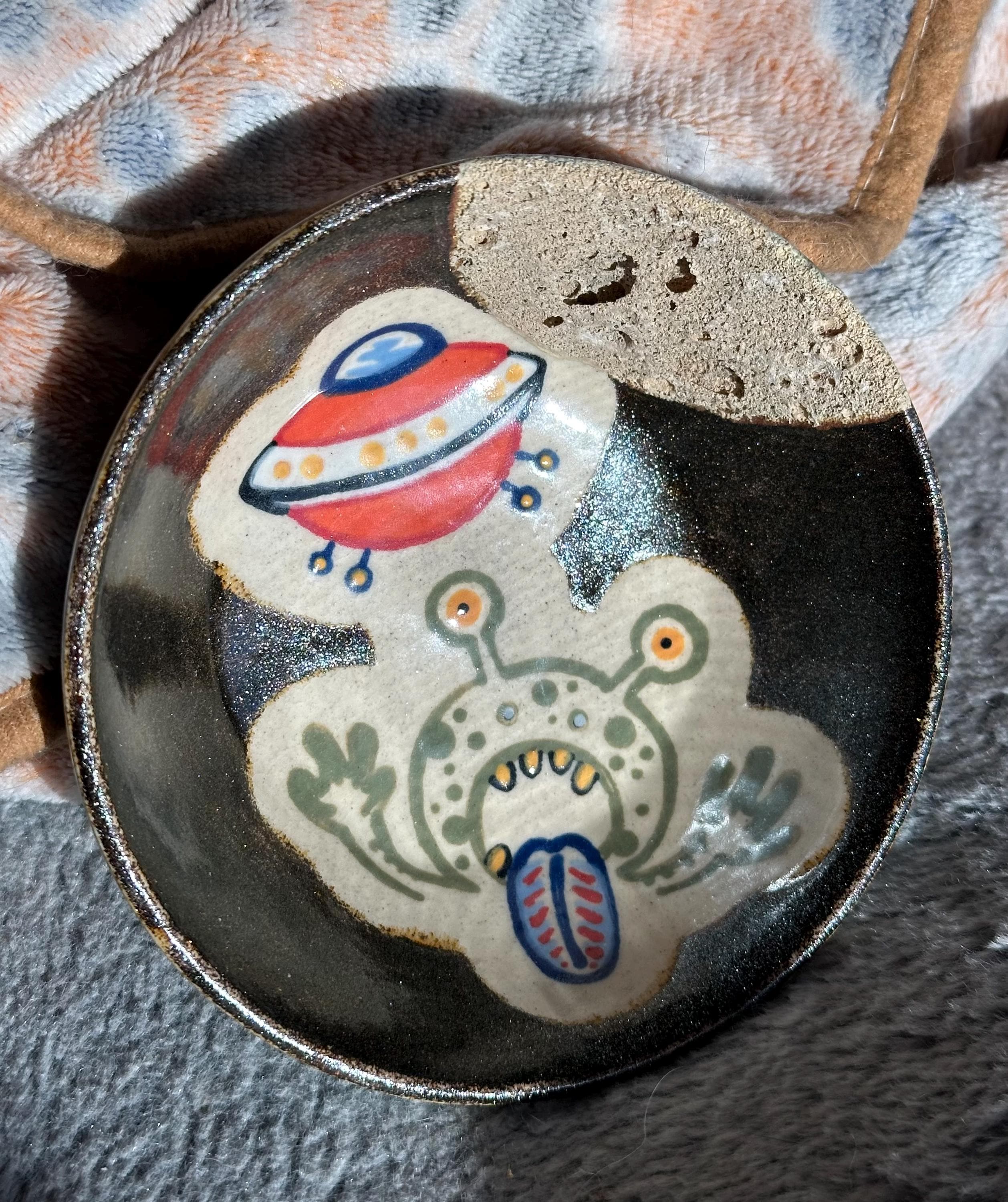 Invasion!- multimedia ceramic art piece