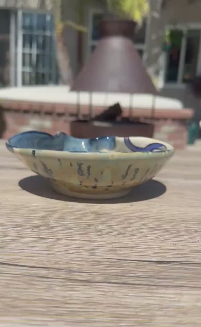 Octopus’ Garden: Wheel Thrown, Hand-Painted Ceramic Bowl